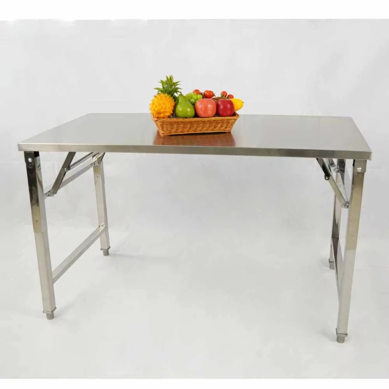 Outdoor Furniture Easy To Clean - Складной обеденный стол из нержавеющей стали,