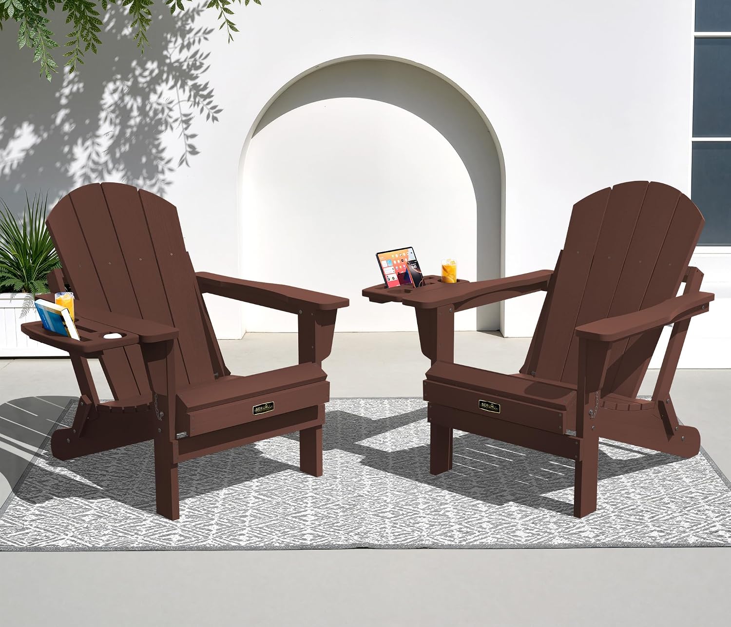 Outdoor Furniture Set With Fire Pit - Набор складных стульев Адирондак (2 шт.),