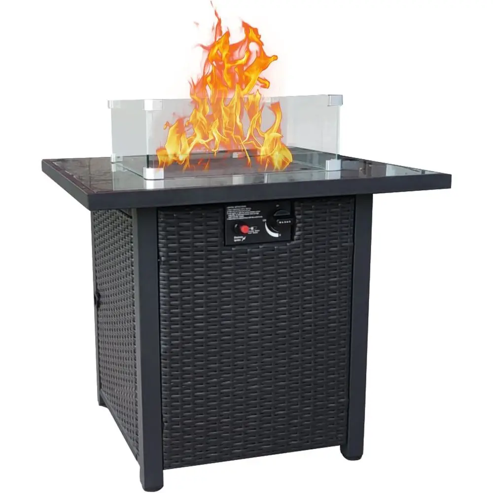 Outdoor Furniture Set With Fire Pit - Плетеная мебель для патио, комплект из