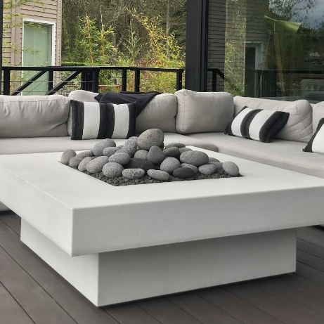 Outdoor Furniture Set With Fire Pit - Комплект уличной мебели: диван, стол-очаг, индивидуальный