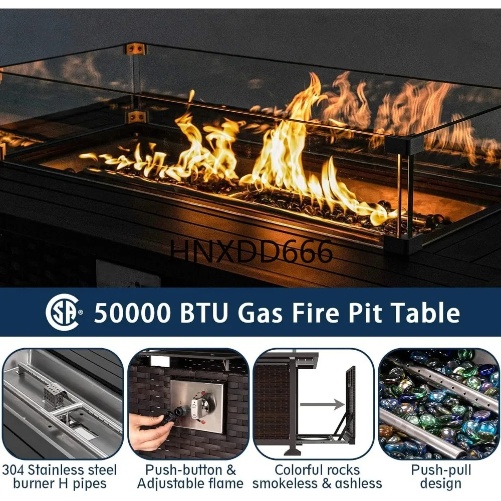 Комплект садовой мебели с кост – обзор и цена Outdoor Furniture Set With Fire Pit