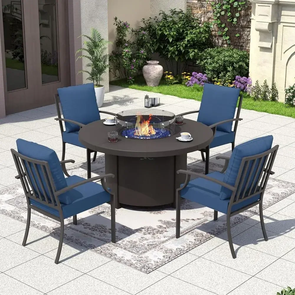 5-местный комплект садовой меб – обзор и цена Outdoor Furniture Set With Fire Pit