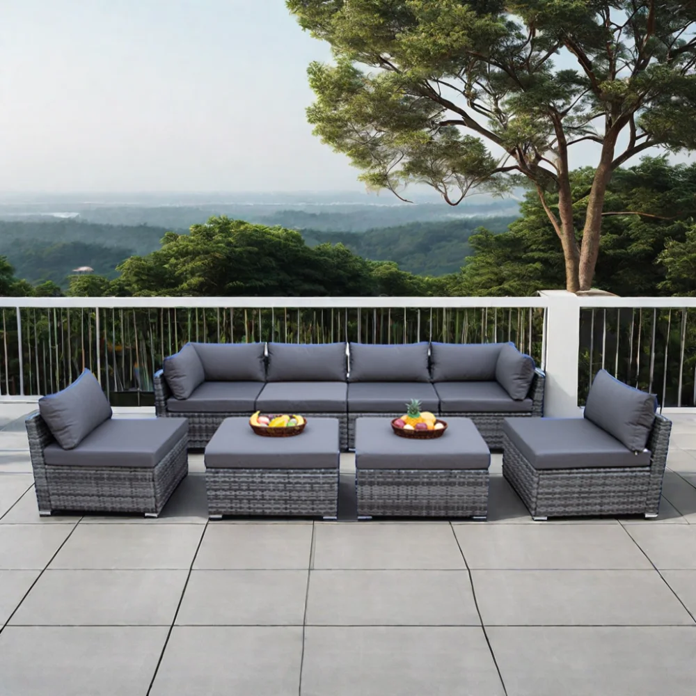 Современный комплект садовой м – обзор и цена Outdoor Furniture Set With Fire Pit