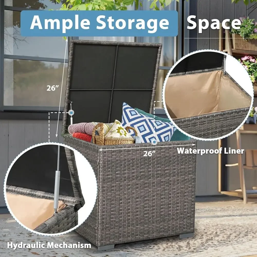 Комплект садовой мебели из 8 п – обзор и цена Outdoor Furniture Set With Fire Pit